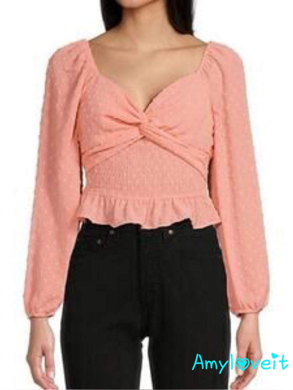 Love & Piece Collective Peplum Blouse #96